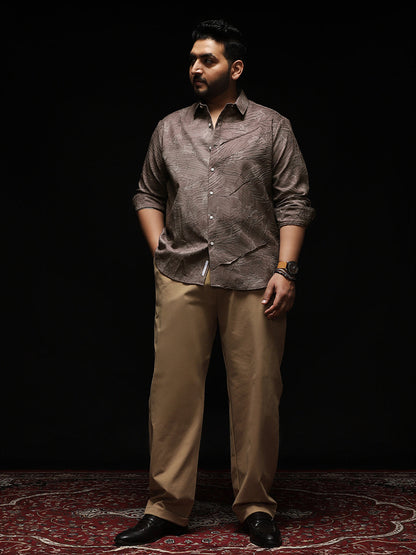 Twig-Imprint Foliage-Tactile Shirt