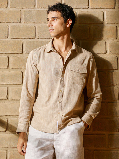 Thread-Jacquard Shirt
