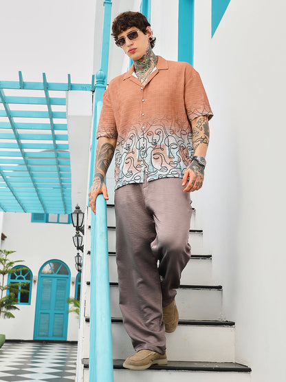 Faces-Ombre Oversized Shirt