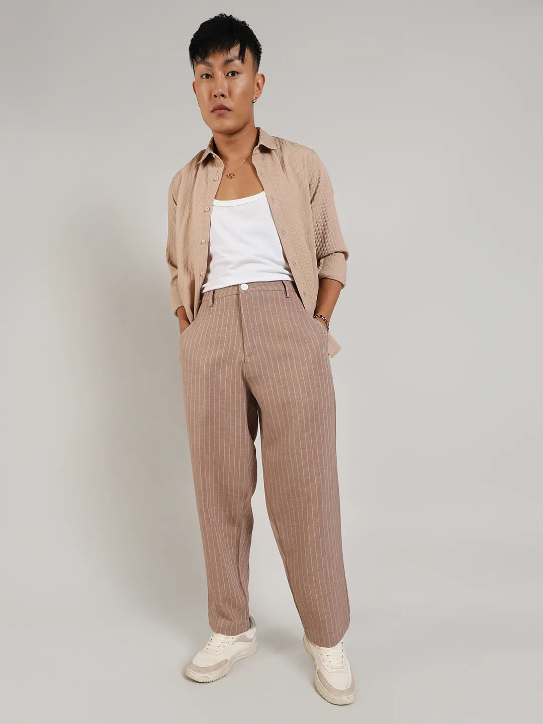 Pinstriped Trousers
