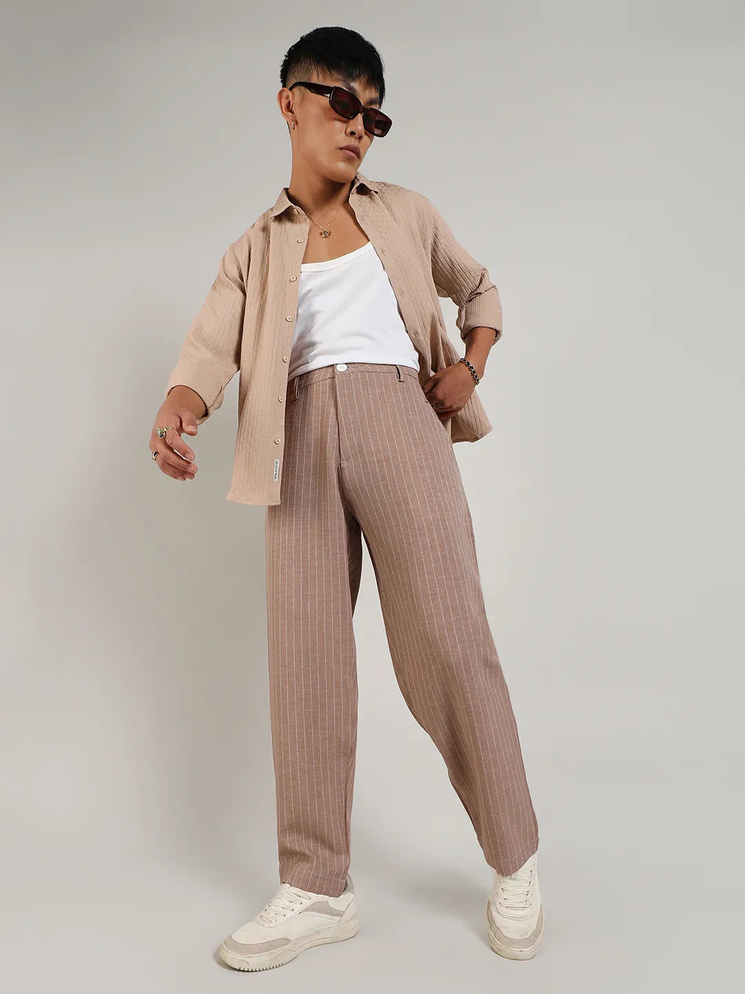 Pinstriped Trousers