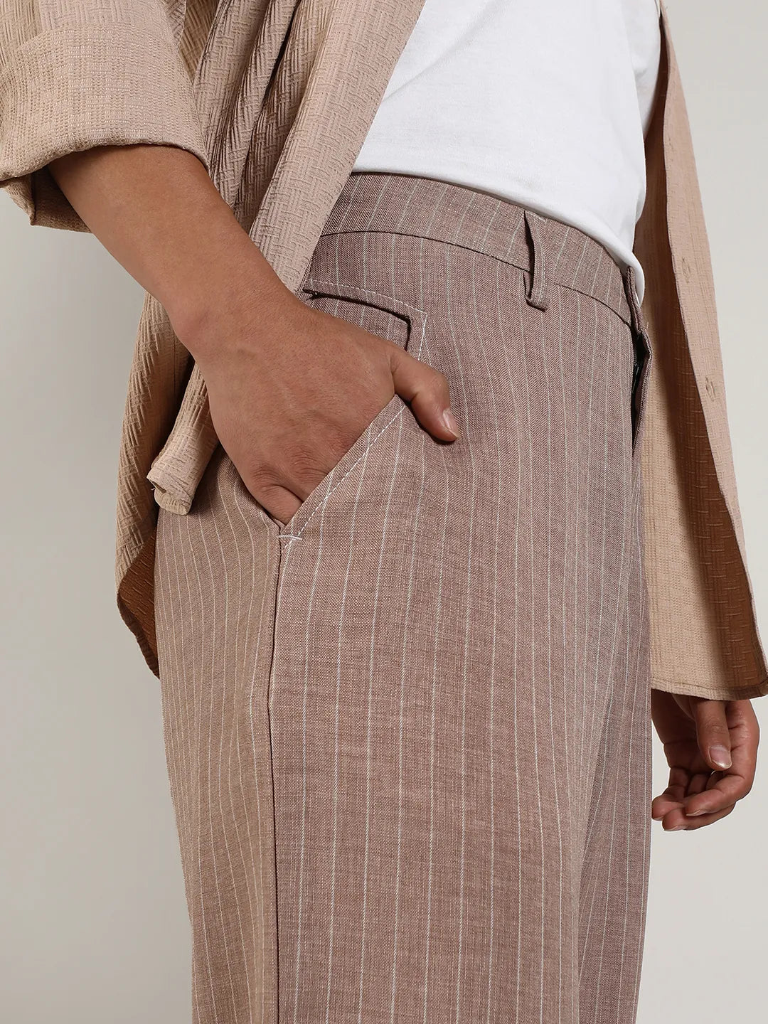 Pinstriped Trousers