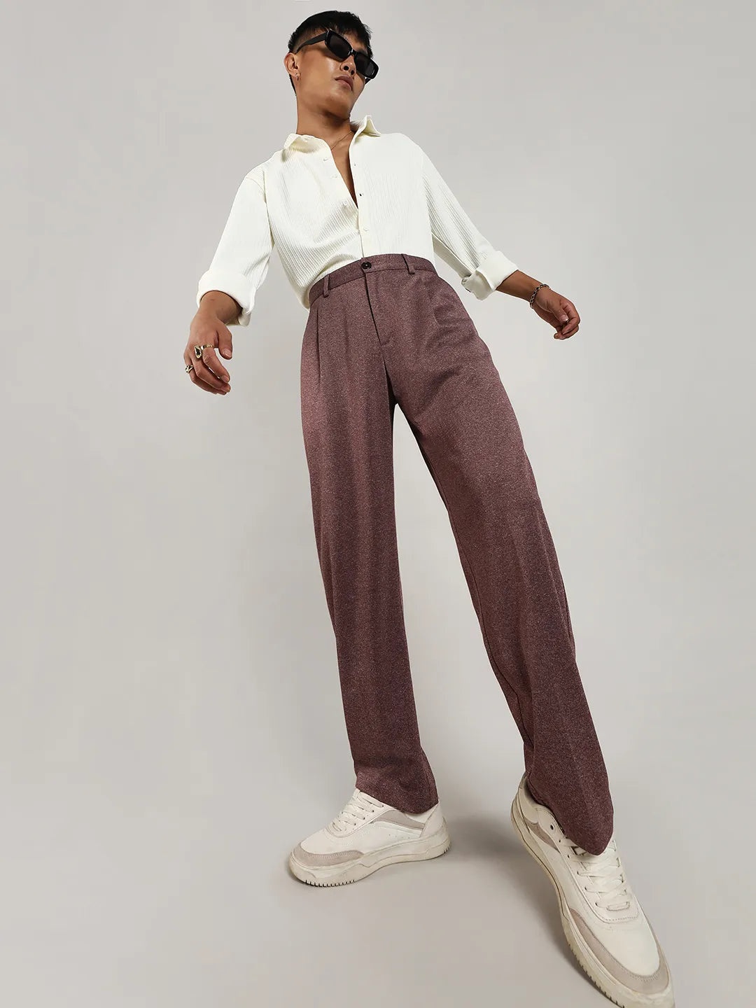 Tailored Heathered Trousers