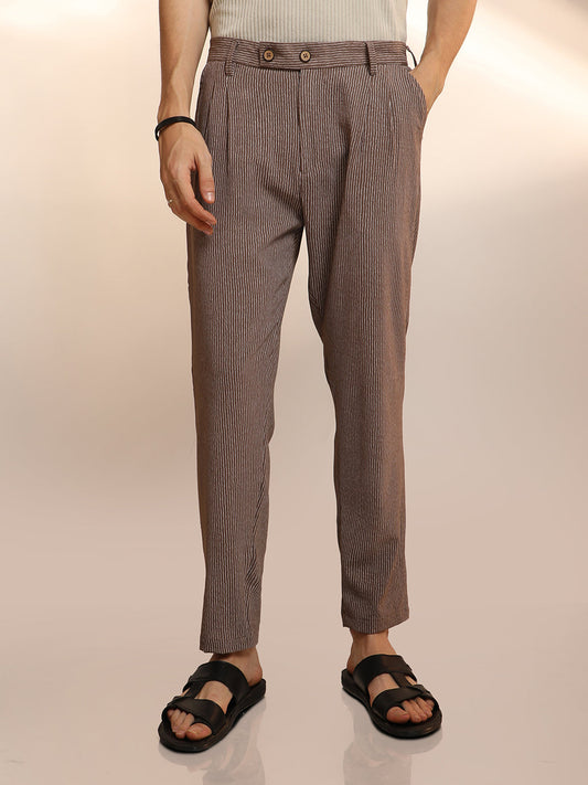Striped Tailored Trousers