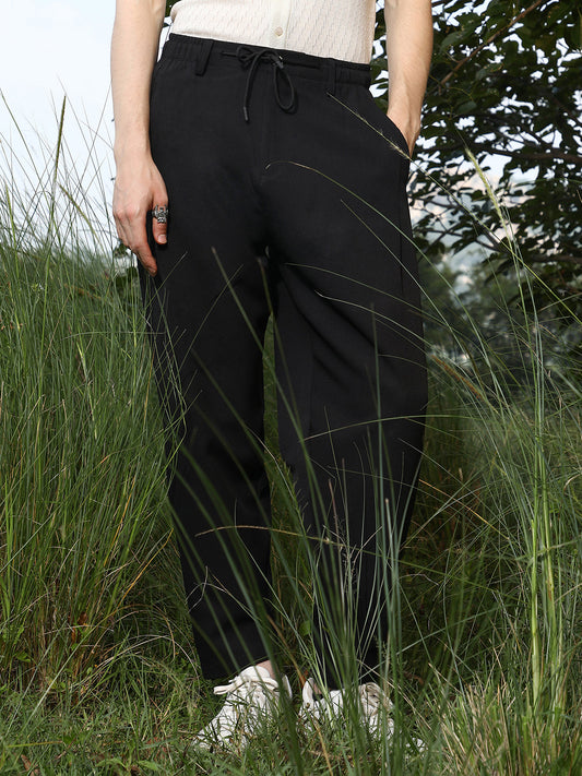 Solid Relaxed Trousers