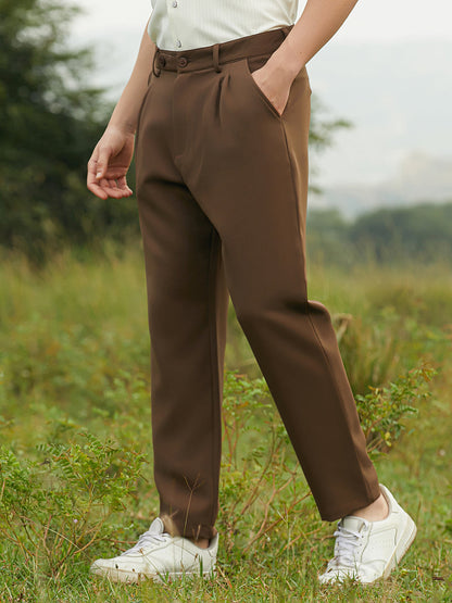 Lightweight - Pleated Suede Trousers