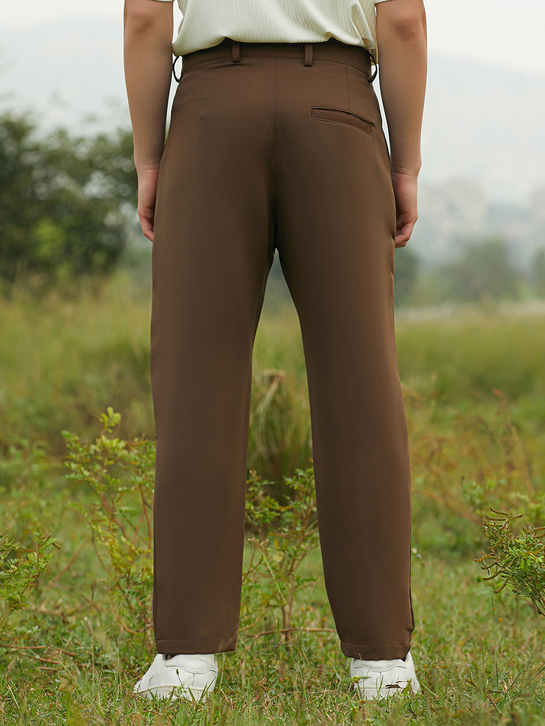 Lightweight - Pleated Suede Trousers