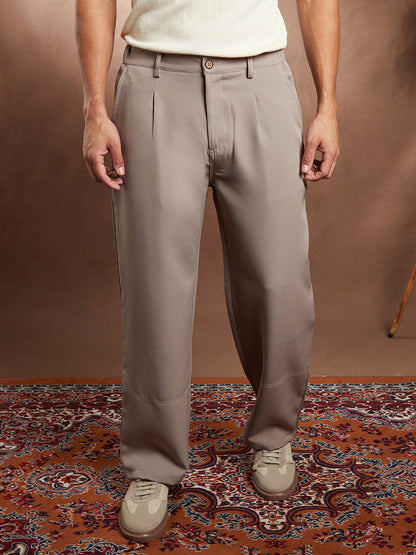 Panelled-Straight Trousers