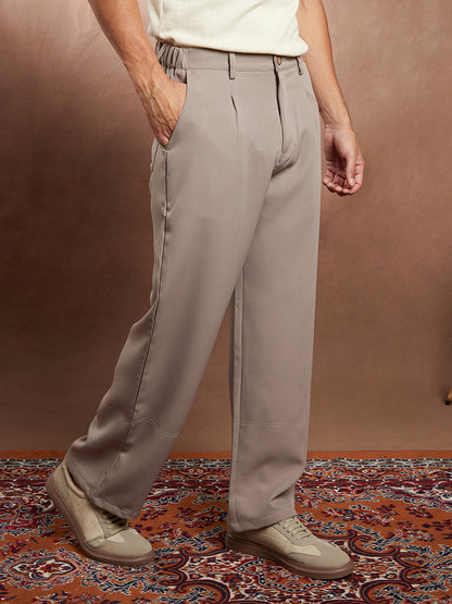 Panelled-Straight Trousers