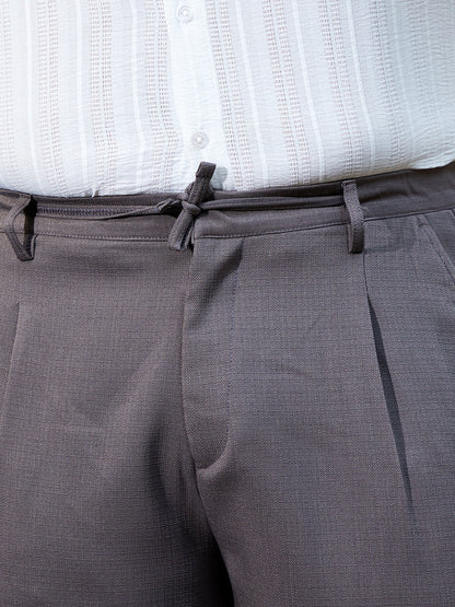 Tailored Linen-Blend Trousers