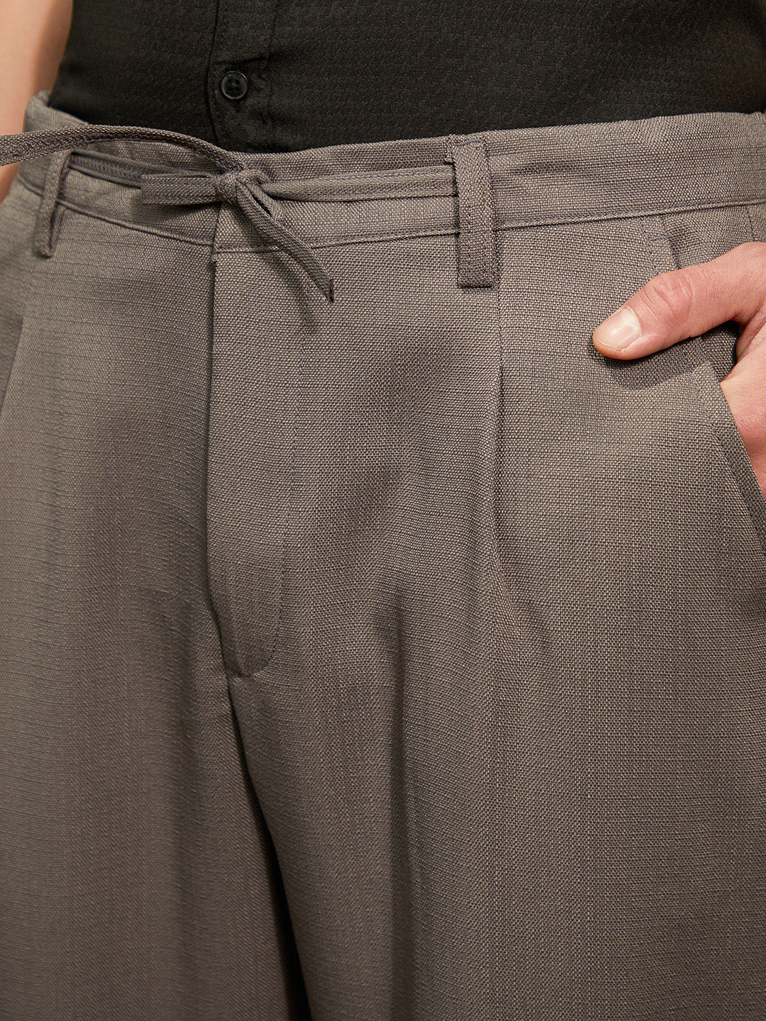 Tailored Linen-Blend Trousers