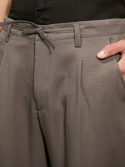 Tailored Linen-Blend Trousers