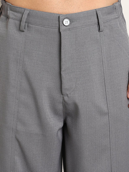 Relaxed-Panel Tailored Trousers
