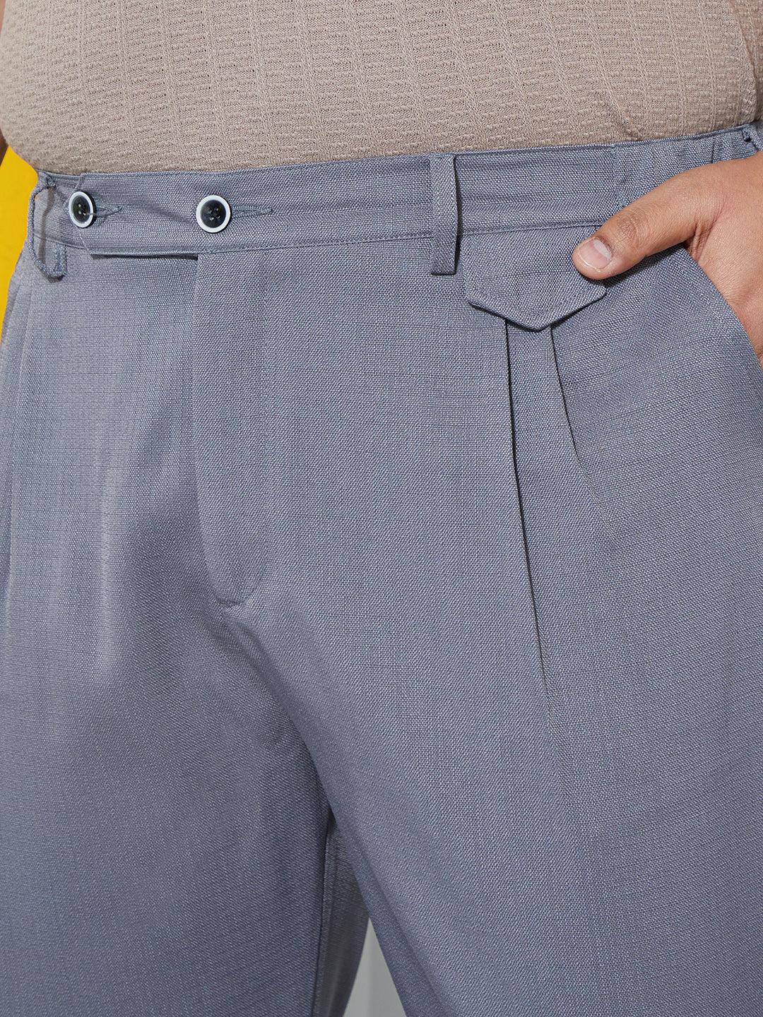 Tailored Linen-Blend Trousers