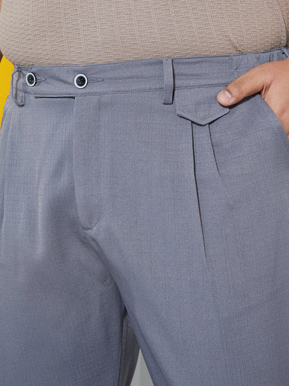 Tailored Linen-Blend Trousers