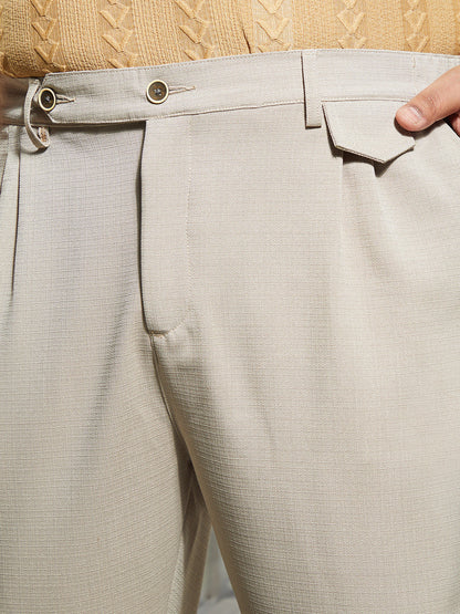 Tailored Linen-Blend Trousers