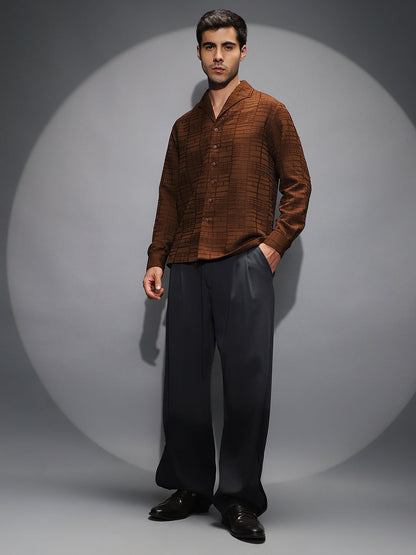 Pleated Cuffed Trousers