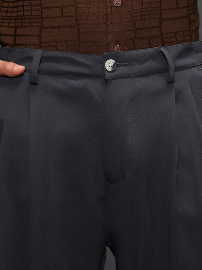Pleated Cuffed Trousers