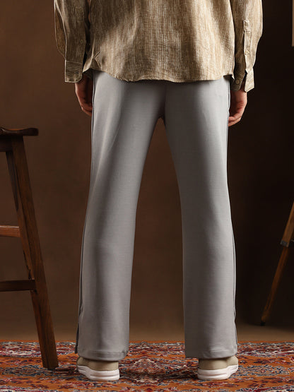 Micro-Waffle Cuffed Trousers