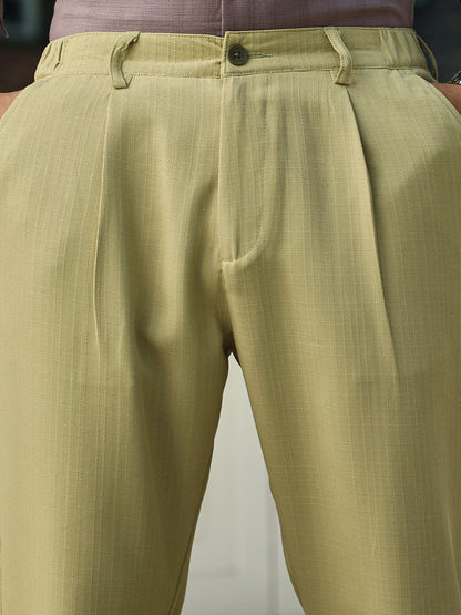 Linen-Blend Chino Trousers