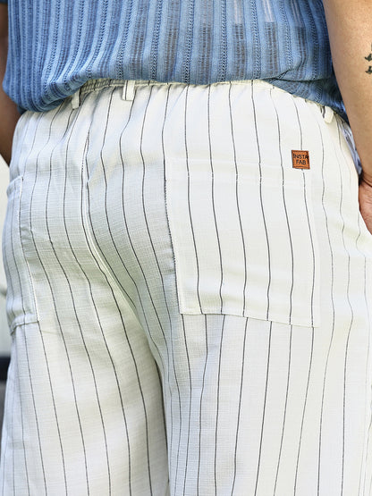 Pinstriped Chino Trousers