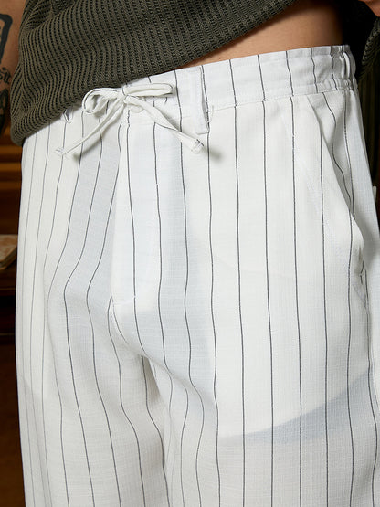 Pinstriped Chino Trousers