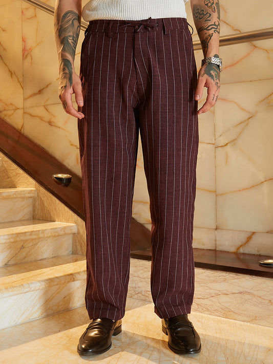 Pinstriped Chino Trousers