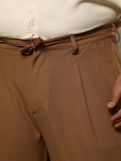 Micro-Waffle Chino Trousers