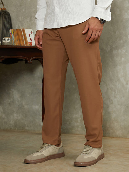 Micro-Waffle Chino Trousers
