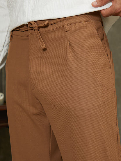 Micro-Waffle Chino Trousers