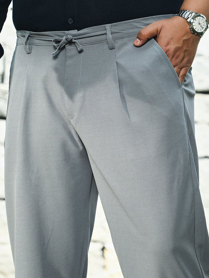 Micro-Waffle Chino Trousers