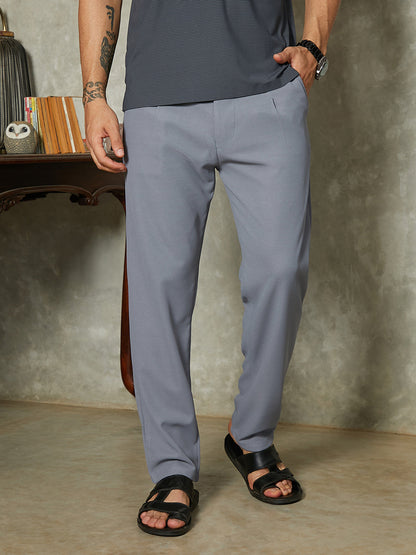 Micro-Waffle Chino Trousers