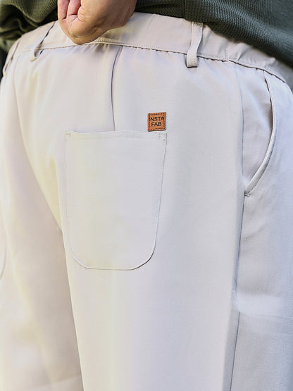Straight Pleated Trousers