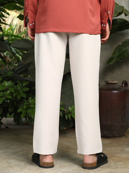 Straight Pleated Trousers