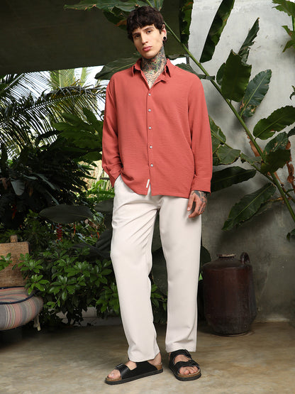 Straight Pleated Trousers