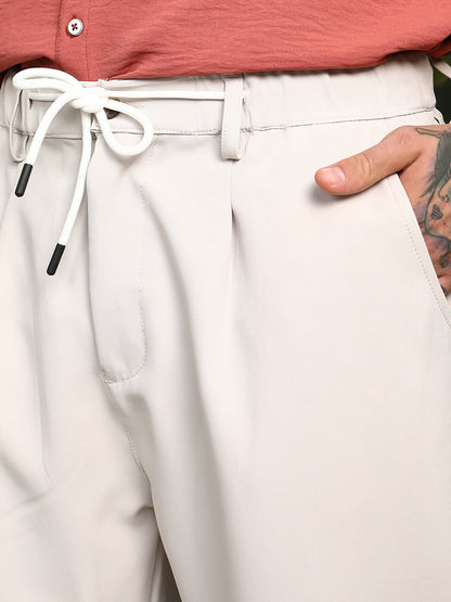 Straight Pleated Trousers