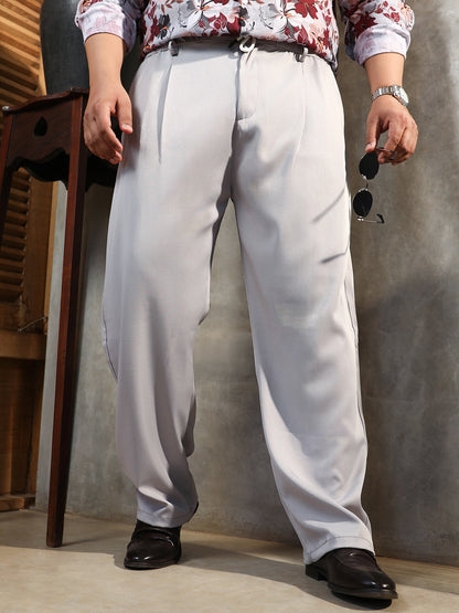 Straight Pleated Trousers