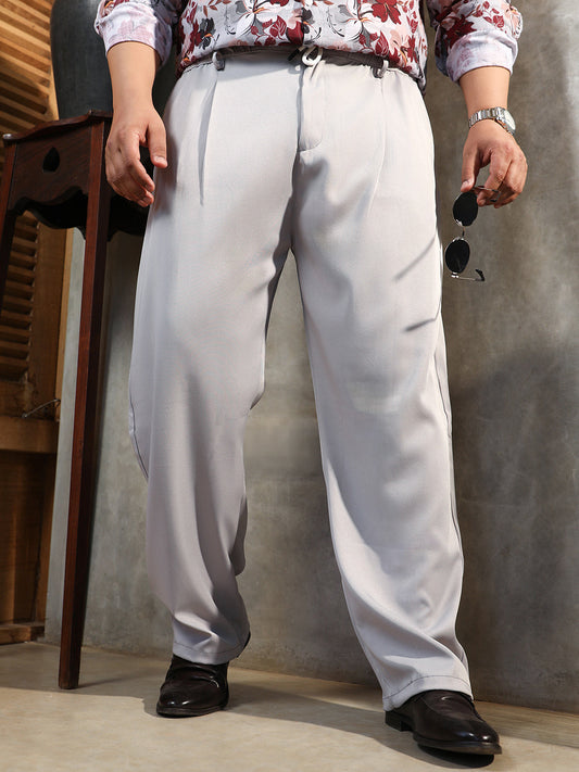 Straight Pleated Trousers