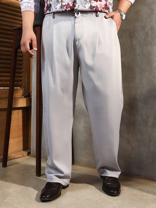 Straight Pleated Trousers