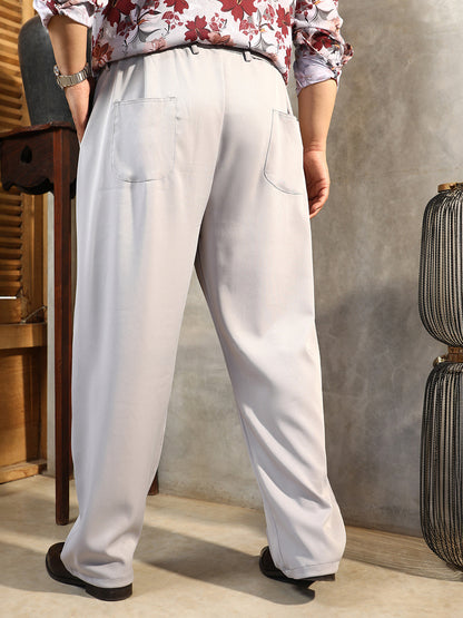 Straight Pleated Trousers