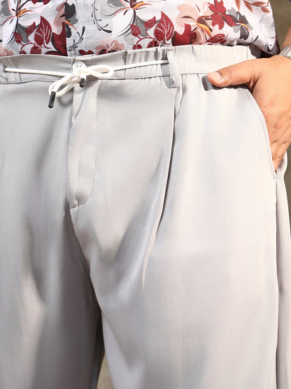 Straight Pleated Trousers