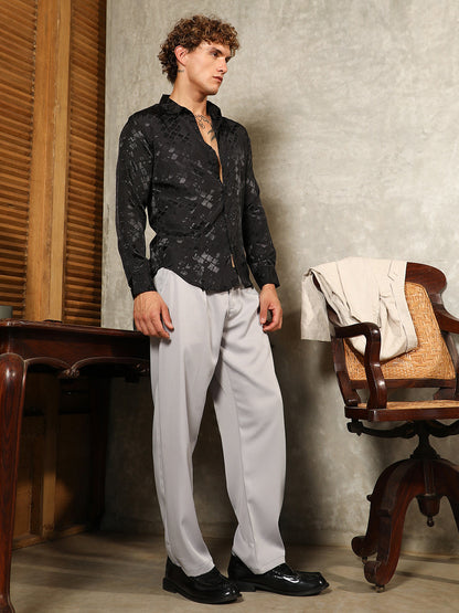 Straight Pleated Trousers