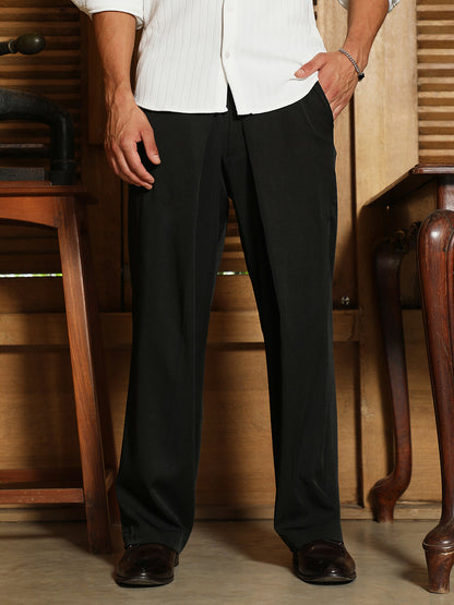 Pleated-Fold Korean Trousers