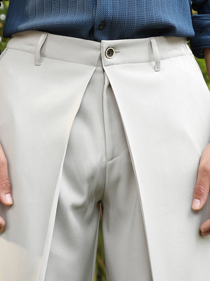 Pleated-Fold Korean Trousers