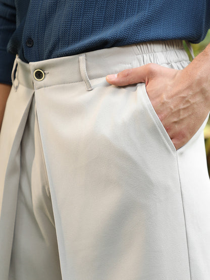Pleated-Fold Korean Trousers