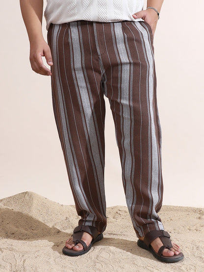 Multitrack-Weave Cigarette Trousers