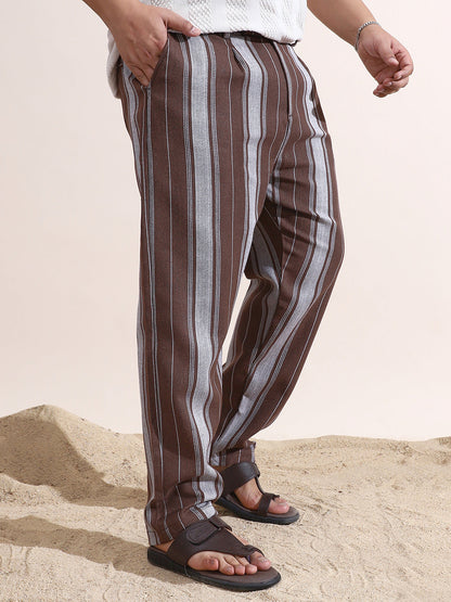 Multitrack-Weave Cigarette Trousers