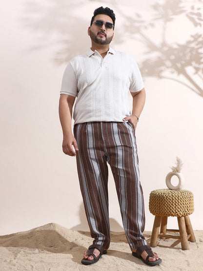Multitrack-Weave Cigarette Trousers