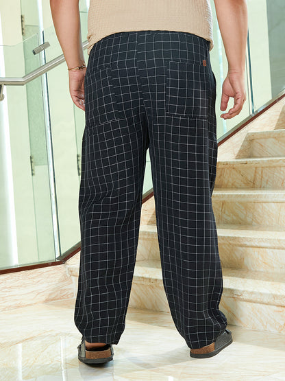 Graph-Check Staright Trousers