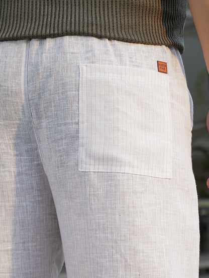 Pinstriped Casual Trousers